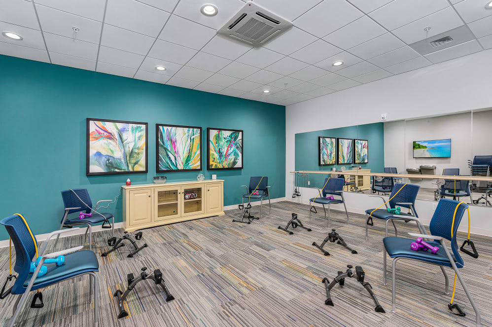 Atrium workout room